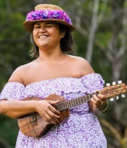 singer with musical instrument